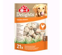 8in1 Delights Ossi da masticare Pollo Snack per cani - XS, 21 pz (252 g)