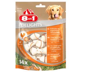 8IN1 Delizie per cani delights bones XS 21 pcs
