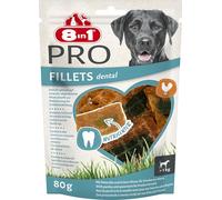 8in1 Fillets Pro Dental - Snack per cani per l'igiene orale - 80 g
