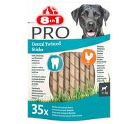 8in1 Pro Dental Twisted Sticks Pollo - Set %: 3 x 35 pz (570 g)