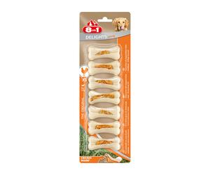 8in1 Snack per cane Chicken Bones Strong Osso Al Pollo Da Masticare Resistenti