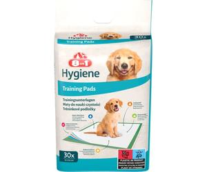 8in1 Training Pads - Tappetini per l'addestramento dei Cuccioli e per i Cani Anziani, incontinenti o Malati, Protezione a 5 Strati con Profumo di Erba, Confezione da 1 (30 Pezzi)