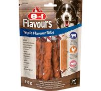 8in1 Triple Flavour 6 Costolette Masticabili con Petto di Pollo per Cani di Tutte le Taglie 113 gr