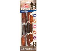 8in1 Triple Flavour Mega Skewers - Snack per cani - 160 g