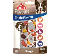 8in1 Triple Flavour Rings XS/S - Anelli da masticare per cani - 80 g