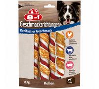 8in1 Triple Flavour Rolls Bastoncini da Masticare per Cani 3 St