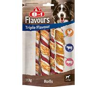 8in1 Triple Flavour Rolls - Snack da masticare per cani - 113 g