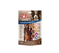 8in1 Triple Flavour Skewers - Snack per cani con carne extra - 113 g | Bastoncini da masticare per cani | Ricchi di proteine | Senza zucchieri aggiunti |Con pollo, anatra, manzo, maiale