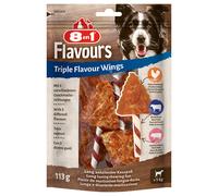 8in1 Triple Flavour 6 Alette Masticabili con Petto di Pollo per Cani di Tutte le Taglie 113 gr