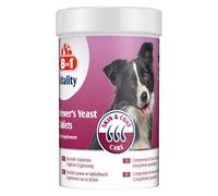 8in1 Compresse di Lievito di Birra per cani - Combinazione unica di vitamine per tutti i cani, supporta la cura della pelle e del pelo, 1 lattina (260 compresse)