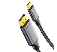 8K@60Hz USB C To DisplayPort 1.4 Extension Cable Unidirectional Transmission Male To Male for Gaming Video DisplayPort To USB C Adapter