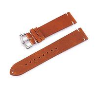 8KLANMMQ Cinturini per orologio fatti a mano in pelle di olio cerata, cinturino vintage in vera pelle di vitello cinturini per orologi marroni colori 18 mm 20 mm 22 mm 24 mm (colore: nero Dimensioni