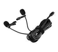 8KLANMMQ Microfono doppio Lavalier Microfono omnidirezionale Digitale Clip-on Lapel Mic per Smartphone USB Type-C