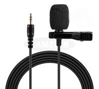8KLANMMQ Microfono mini microfono 3,5 mm tipo C condensatore registrazione audio cravatta clip microfono per PC portatile microfono portatile (colore: 3,5 mm plastica) (nero)