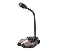 8KLANMMQ Microfono per computer microfono USB 3,5 mm uscita AUX riduzione del rumore chiamata telefonica conferenza microfono a condensatore omnidirezionale HD (colore: stile 1) (nero)