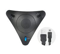 8KLANMMQ Microfono USB Conferenza Microfono omnidirezionale Desktop Wired Microfono Altoparlante incorporato Supporto Controllo del volume Funzione mute