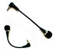 8KLANMMQ Mini microfono flessibile con jack da 3,5 mm per PC, laptop, desktop, Skype, Yahoo, colore nero, Plug and Play