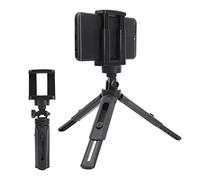 8KLANMMQ Mini treppiede da tavolo portatile con impugnatura a mano treppiede con vite da 1/4 per smartphone fotocamera SLR (colore: nero)