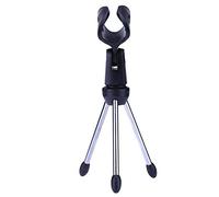 8KLANMMQ Mini treppiede pieghevole per microfono da scrivania regolabile in altezza supporto per microfono Supporto per microfono per microfono