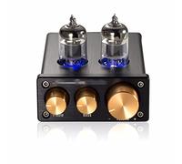 8KLANMMQ Mini Vacuum Tube Preamp HiFi Audio 6J1 Valve Pre-Amplifier with Treble Bass Tone Control