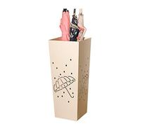 8KLANMMQ Portaombrelli in metallo bianco da pavimento, porta ombrelli per casa, corridoio, ingresso, ufficio, impermeabile, antiruggine, 4 stili, 20 x 20 x 50 cm (dimensioni: stile 1) ()