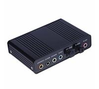 8KLANMMQ Scheda audio ottica esterna USB 6 canali 5.1 per computer portatile portatile scheda audio esterna professionale USB (colore: A) (B)