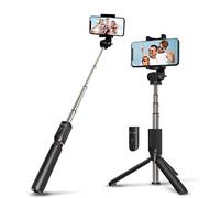 8KLANMMQ Selfie Stick Treppiede Bastone Selfie Wireless per Dispositivi Portatile Leggero Casa Viaggio Uso Anti-Shake Handheld