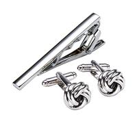 8KLANMMQ Slive Gemelli fermacravatta per fermacravatta da uomo regalo classico modello fermacravatta gemelli fermacravatta set (colore: taglia A: taglia unica)