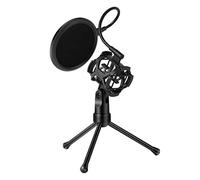 8KLANMMQ Supporto per filtro pop per microfono, supporto per treppiede da tavolo, kit anti-rete, supporto flessibile a collo di cigno