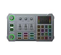8KLANMMQ X10 TER Scheda audio live per telefono cellulare con interfaccia XLR OTG da 48 V interfaccia mixer registrazione (colore: bianco) (nero)