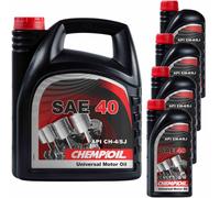 8L CHEMPIOIL Olio Motore CH SAE 40 SAE 40 API CH-4/SJ Motorenöl Engine Oil