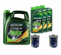 8L FANFARO DSX 15W-40 API CG-4/SL Olio Motore Inclusa Motor Doctor