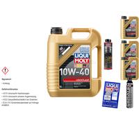 8L Liqui Moly Leichtlauf 10W-40 Olio Motore Olio-Schlamm-Spülung Cera Tec