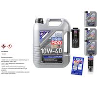8L Liqui Moly MoS2 Olio Motore 10W-40 Pro-Line MotorFlush MotorProtect