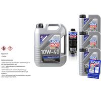 8L Liqui Moly MoS2 Olio Motore 10W-40 Pro-Line Motorspülung
