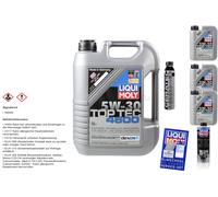 8L Liqui Moly Top Tec 4600 5W-30 Olio Motore Cera Tec Pro-Line Motorspülung