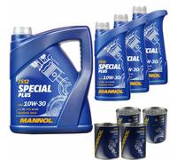 8L MANNOL 7512 Special Plus 10W-30 olio motore per Api Sn Acea A3/B3 Incl.