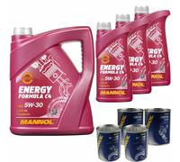 8L MANNOL Energy Formula C4 5W-30 Leichtlauf-Olio Motore ACEA Inclusa Additivo