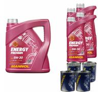 8L MANNOL Energy Premium 5W-30 Api Sn / CH-4 olio motore Incl. Flush Doctor