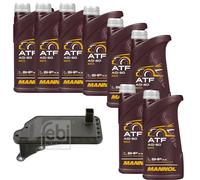 8L MANNOL Olio ATF AG60 Set Filtro Cambio Per VW Sharan 2.0 1.9 TDI Seat