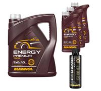 8L MANNOL Olio Motore ENERGY PREMIUM 5W-30 Inclusi Additivi Ceramo Ester 9829
