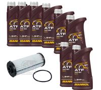 8L MANNOL Olio Trasmissione ATF AG60 + Filtro Per VW Tiguan 2.0 TDI 4motion