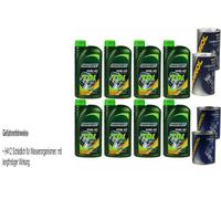 8L Olio Motore FANFARO TDI 10W-40 2x MANNOL Leak-Stop ADDITIV+Flush Motore