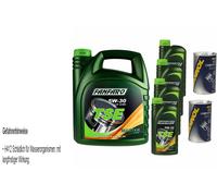 8L Olio Motore FANFARO TSE 5W-30 2x MANNOL Leak-Stop ADDITIVO