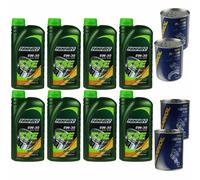 8L Olio Motore FANFARO TSE 5W-30 2x MANNOL Motor Doctor ADDITIV+Flush Motore