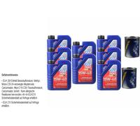 8L Olio Motore Liqui Moly Touring High Tech 15W-40 2xMotor Flush