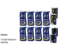 8L Olio Motore MANNOL Defender 10W-40 2x MANNOL Leak-Stop ADDITIVO+Flush Motore