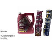 8L Olio Motore MANNOL Energia Formula JP 5W-30 2xLeak-Stop + Motor Doctor Flush