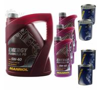 8L Olio Motore MANNOL Energia Formula Pd 5W-40 2xMotor Doctor + Motor Flush