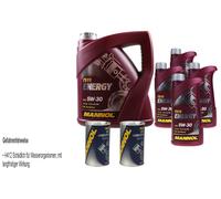 8L Olio Motore MANNOL Energy 5W-30 2x MANNOL Leak-Stop ADDITIVO